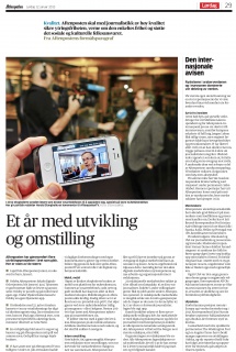 Aftenpostens redaksjonelle årsrapport 2012 12. januar 2013