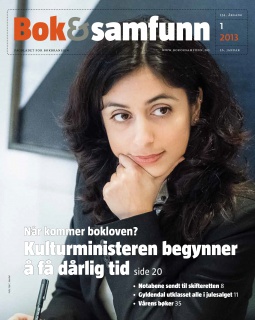 Førstesideoppslag i Bok & samfunn 16. januar 2012.