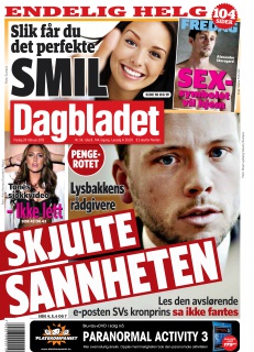 Dagbladets førsteside 24. februar 2012.
