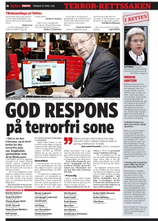 Dagbladet lanserer terrorfri sone 19. april 2012.