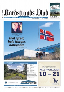 Slik var lokalavisen Nordstrands Blads førsteside 6. september 2012.