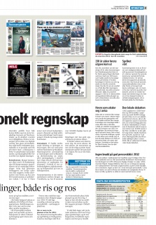 Sunnmørspostens redaksjonelle regnskap 19. februar 2012